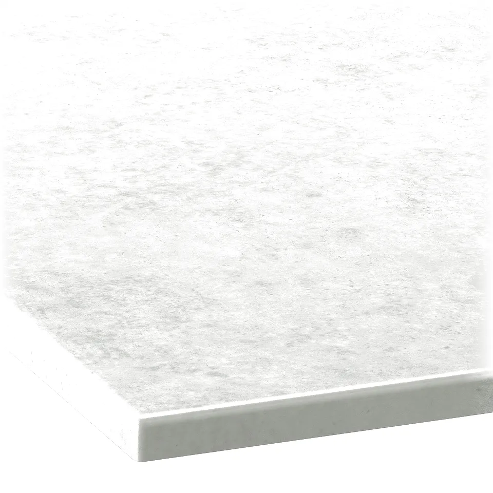 Modern grey countertop, sleek, scratch-resistant finish, ideal for contemporary or traditional bathrooms.
