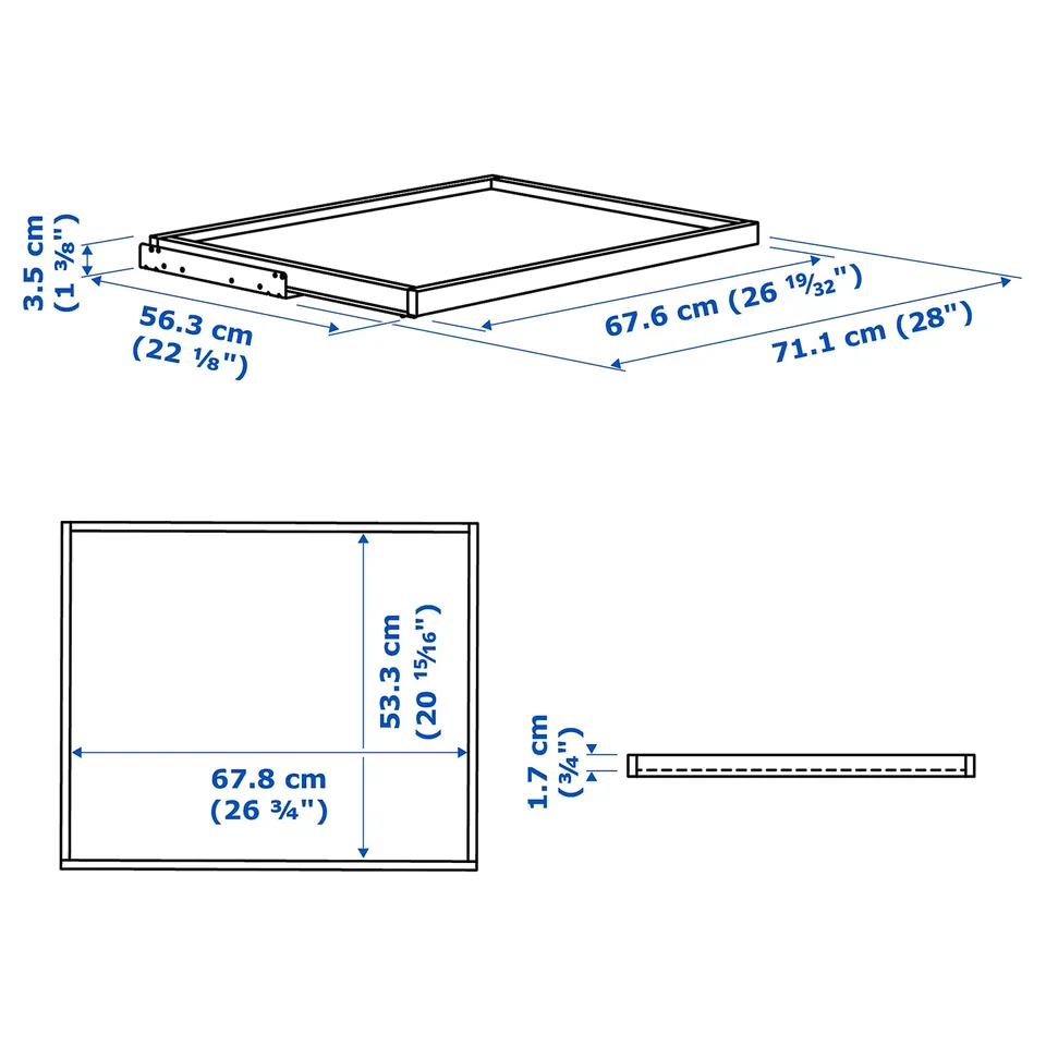 part: KOMPLEMENT pull-out tray