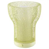 SOLVINDEN LED decorative table lamp, mesh battery-operated/outdoor light green, Height 18 cm