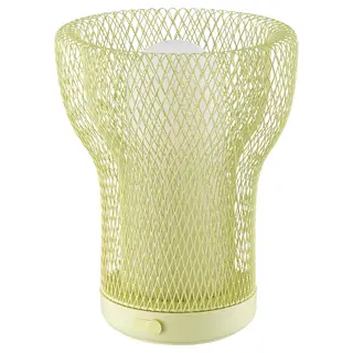 SOLVINDEN LED decorative table lamp, mesh battery-operated/outdoor light green, Height 18 cm