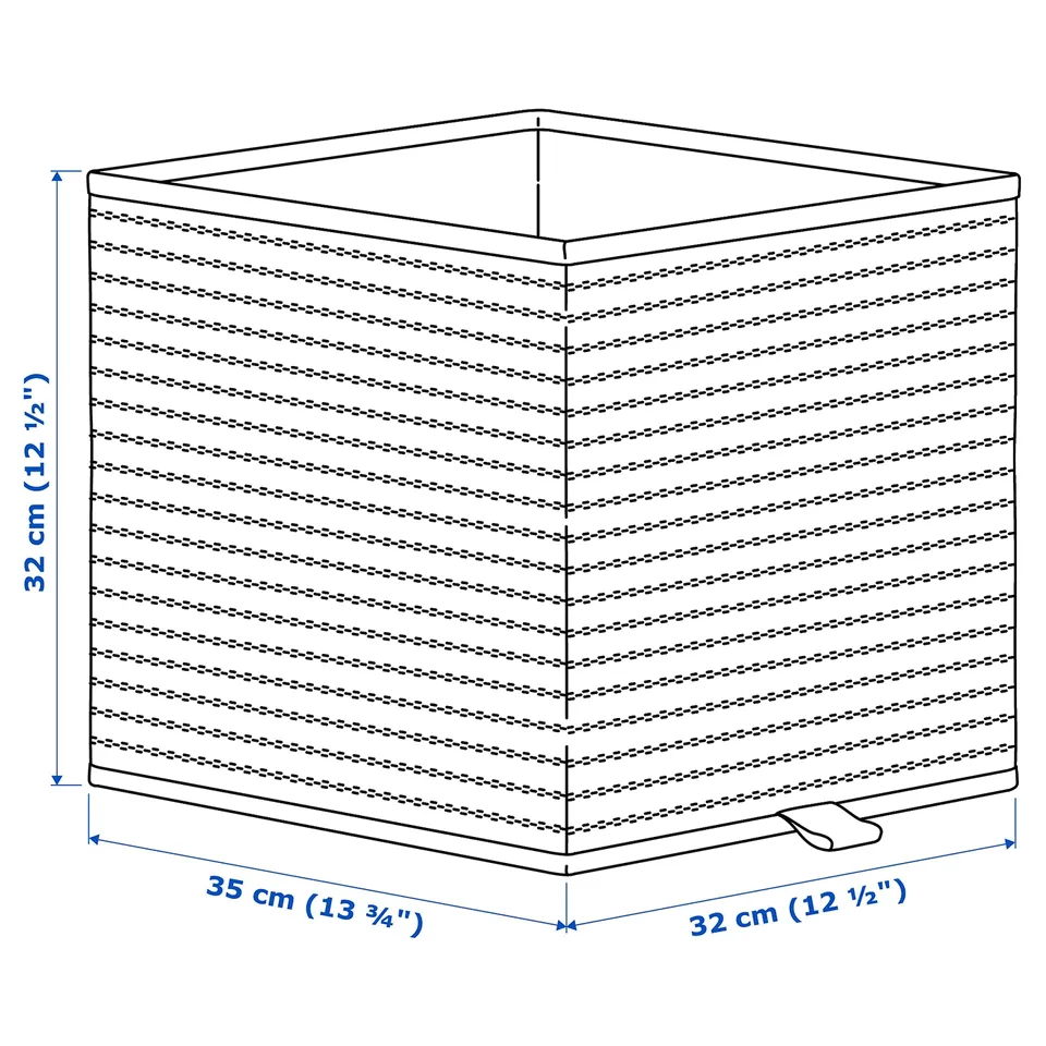 Illustration with measurements for the product: GNABBAS.