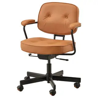 ALEFJÄLL office chair, Grann golden-brown, Width 64 x Depth 64 cm