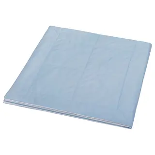 HUNDBÄR duvet, cool, blue/white, Length 230 x Width 200 cm