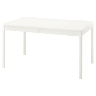 TONSTAD extendable table, off-white, 140/196x85 cm