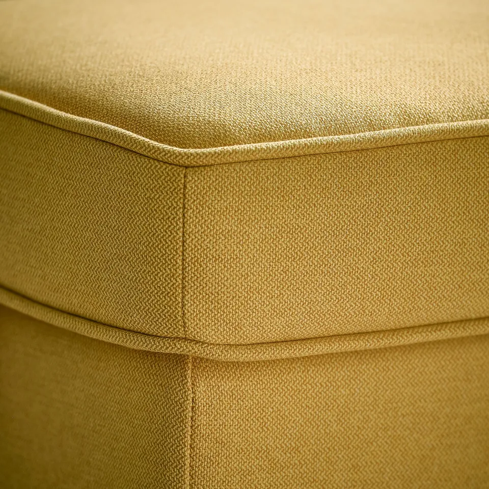 STRANDMON Footstool with storage, Tibbleby yellow