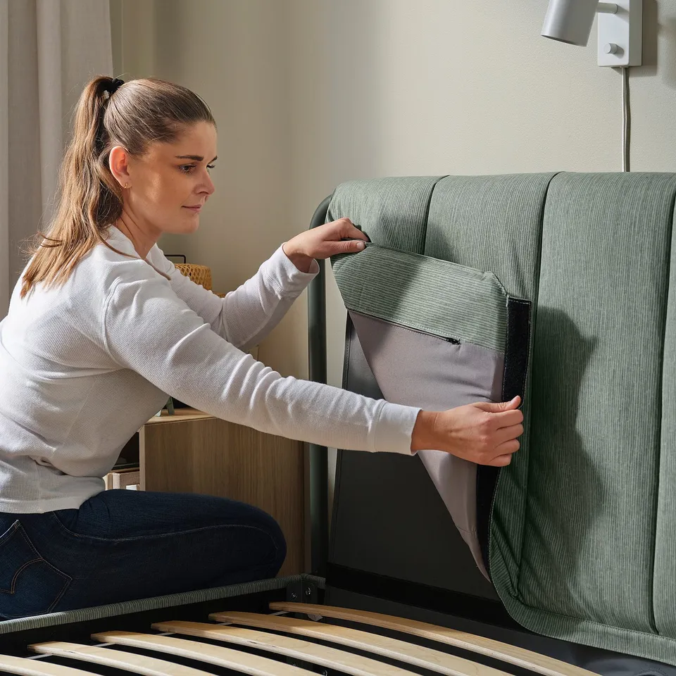 part: TÄLLÅSEN upholstered bed frame