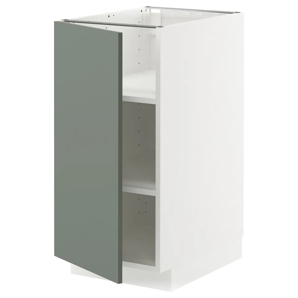 Grey-green minimalist METOD cabinet.