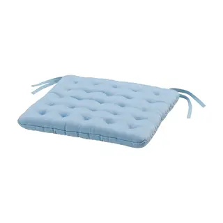 HEDBJÖRNBÄR chair pad, light blue, Width 36 x Depth 36 cm