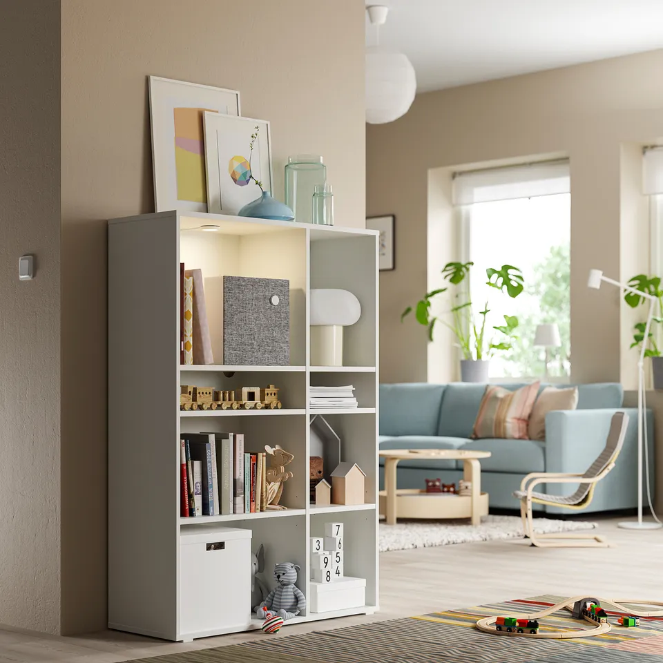 part: VIHALS shelving unit with 6 shelves