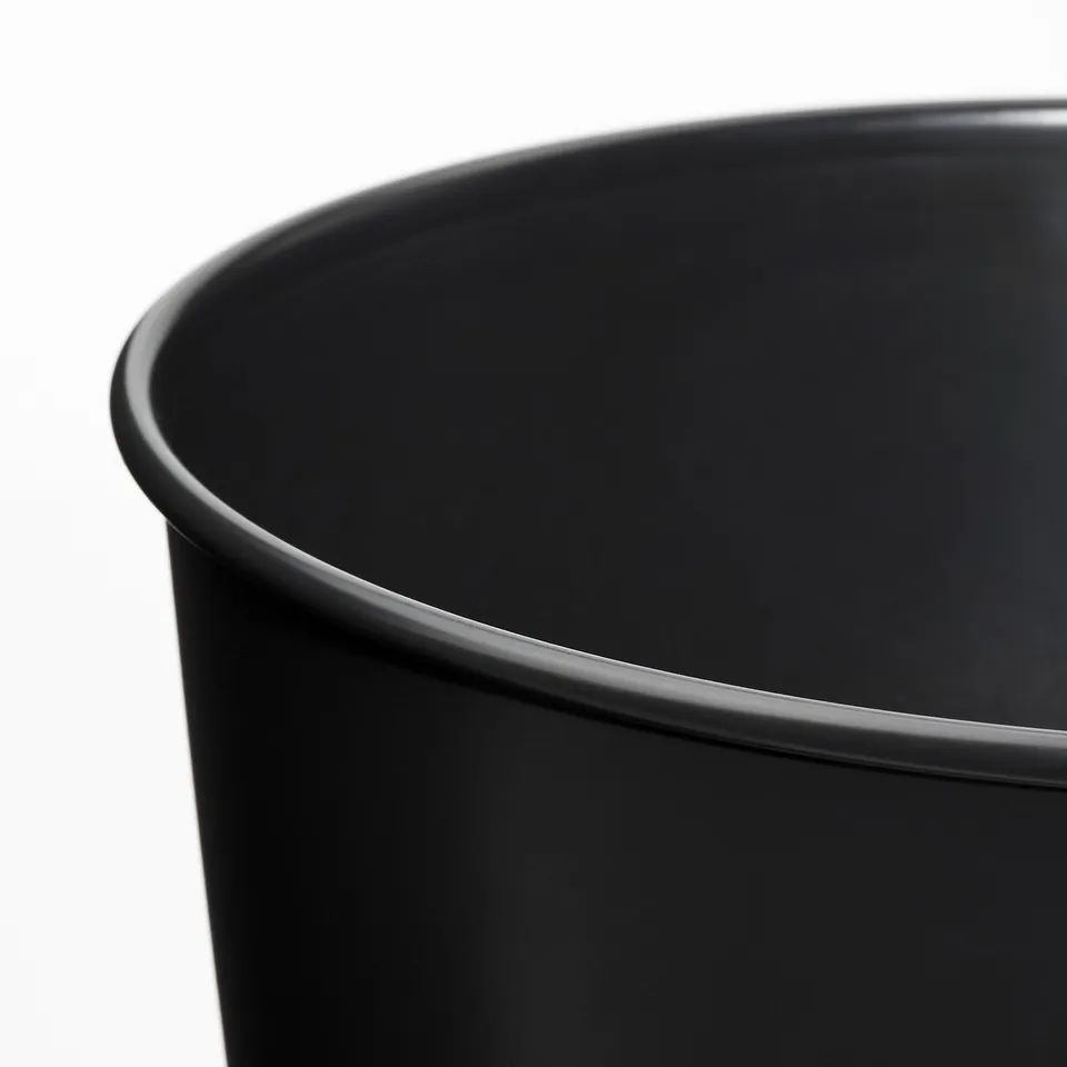 BROKTRAST Plant pot, in/outdoor/dark grey, 19 cm