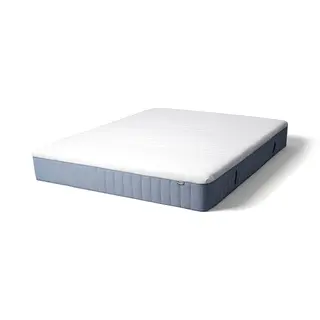 VITMÅSEN pocket sprung mattress, with latex extra firm/light blue, 150x200 cm