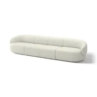 LILLESÄTER 5-seat sofa, Axvall off-white, Depth 90 x Height 69 x Width 337 cm