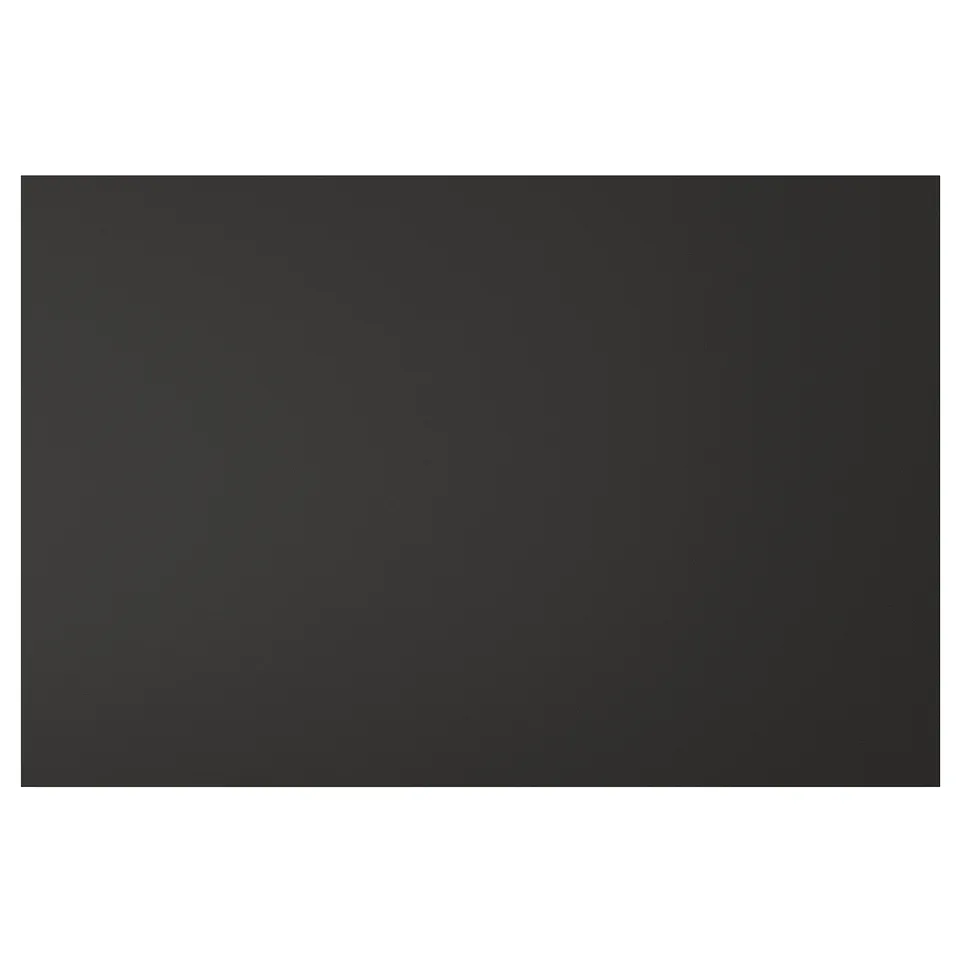 Black rectangle NICKEBO panel, modern design, recycled materials.