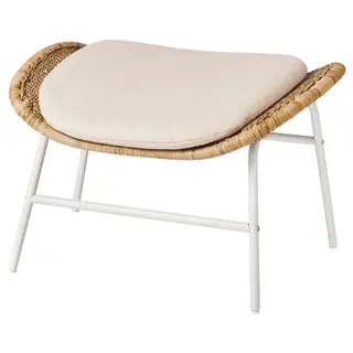 FRYKSÅS footstool, rattan Risane/natural