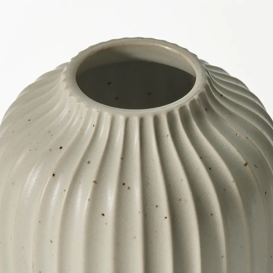 STJÄRNLUDD Vase, green, 12 cm