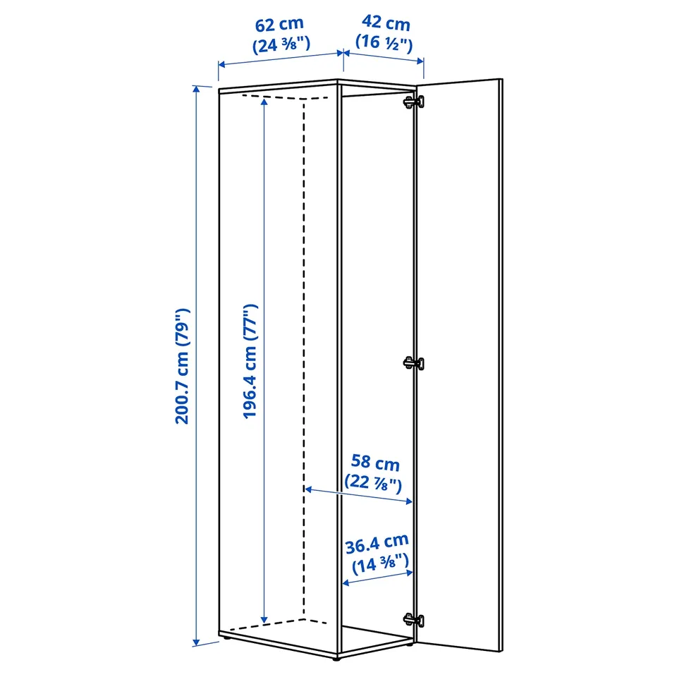 part: LASTARE frame with door