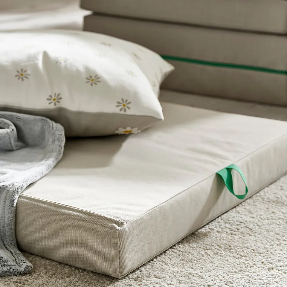 part: SLÄKT pouffe/mattress, foldable