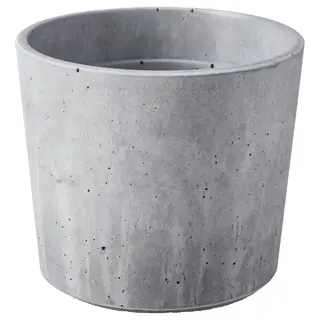 BOYSENBÄR plant pot, in/outdoor light grey, 9 cm