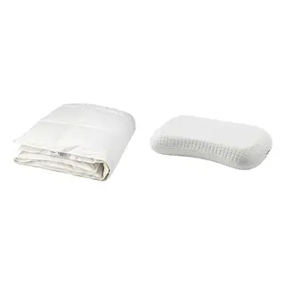 FJÄLLBRÄCKA Down Comforter / Ergonomic Pillow 150x200 cm