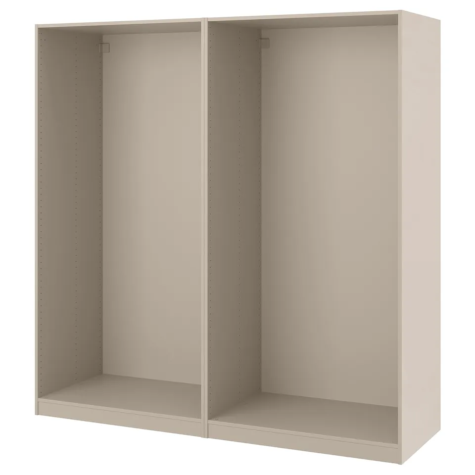 PAX wardrobe frame, beige, rectangular, minimalist design.