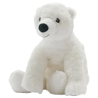 SNUTTIG soft toy, white polar bear, 29 cm