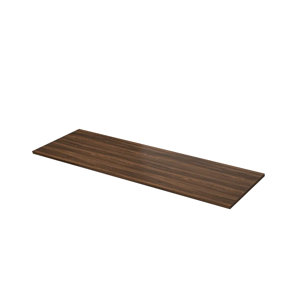 EKBACKEN brown desk, rectangular, wooden laminate.