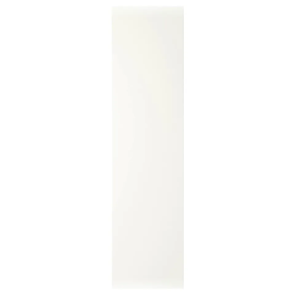 FORSAND white door: minimalist design, vertical rectangle, soft-close hinges.