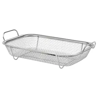 GRILLTIDER barbecue basket, stainless steel, 33x19 cm