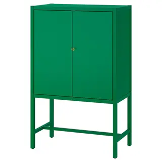 STOCKHOLM 2025 cabinet with 2 doors, green, 80x40x126 cm