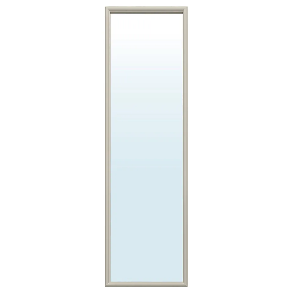 NYPONBUSKE silver rectangular wall mirror.