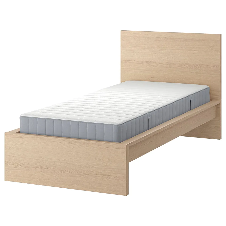 part: MALM bed frame with mattress