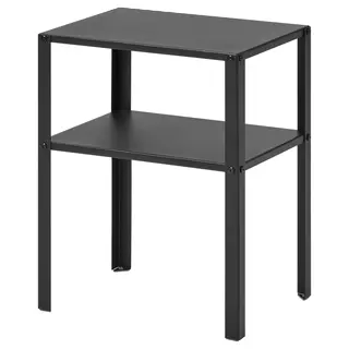 KNARREVIK bedside table, black, 37x28x45 cm