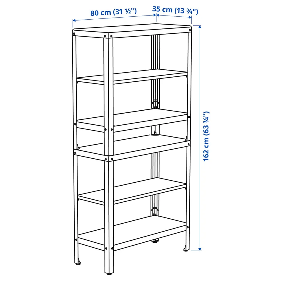 Illustration with measurements for the product: KOLBJÖRN.