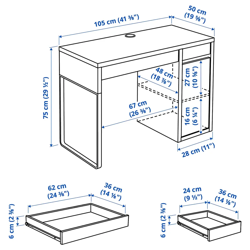 part: MICKE desk