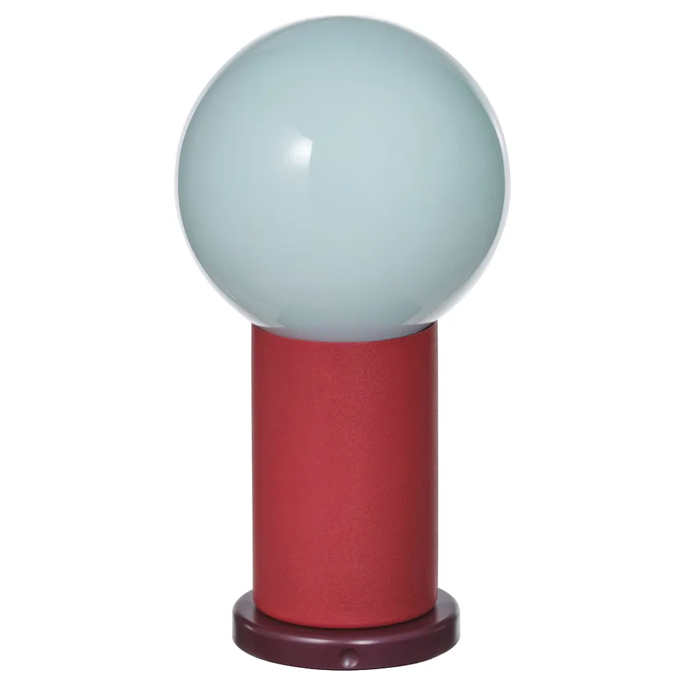 IKEA PS 2026 LED portable lamp, battery-operated dimmable/red light blue, 22 cm