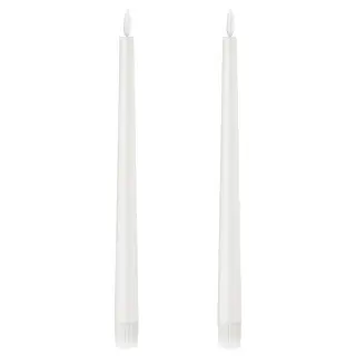 SMÅLOM LED taper candle, battery-operated white, Height 280 mm