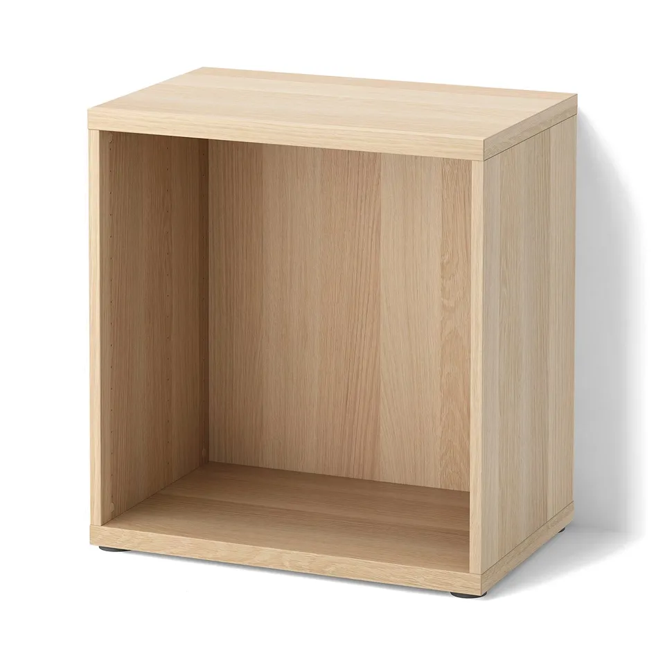 BESTÅ Frame, white stained oak effect, 60x40x64 cm