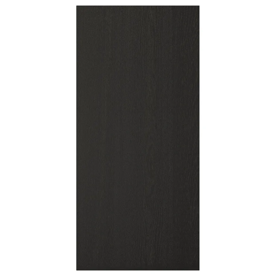 LERHYTTAN black kitchen cabinet, rectangular, solid wood & veneer, traditional design.