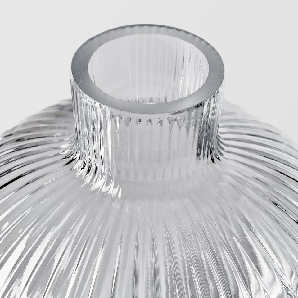 GRÅSPARV Vase, clear glass, 10 cm