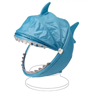 IKEA PS LÖMSK slipcover f children's swiv armchr, blue/shark, Width 59 x Depth 62 x Height 75 cm