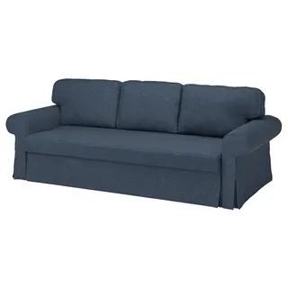VRETSTORP cover for 3-seat sofa-bed, Kilanda dark blue