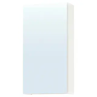 ENHET mirror cabinet with door, white, 40x17x75 cm