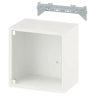 EKET wall cabinet with glass door, white, 35x25x35 cm