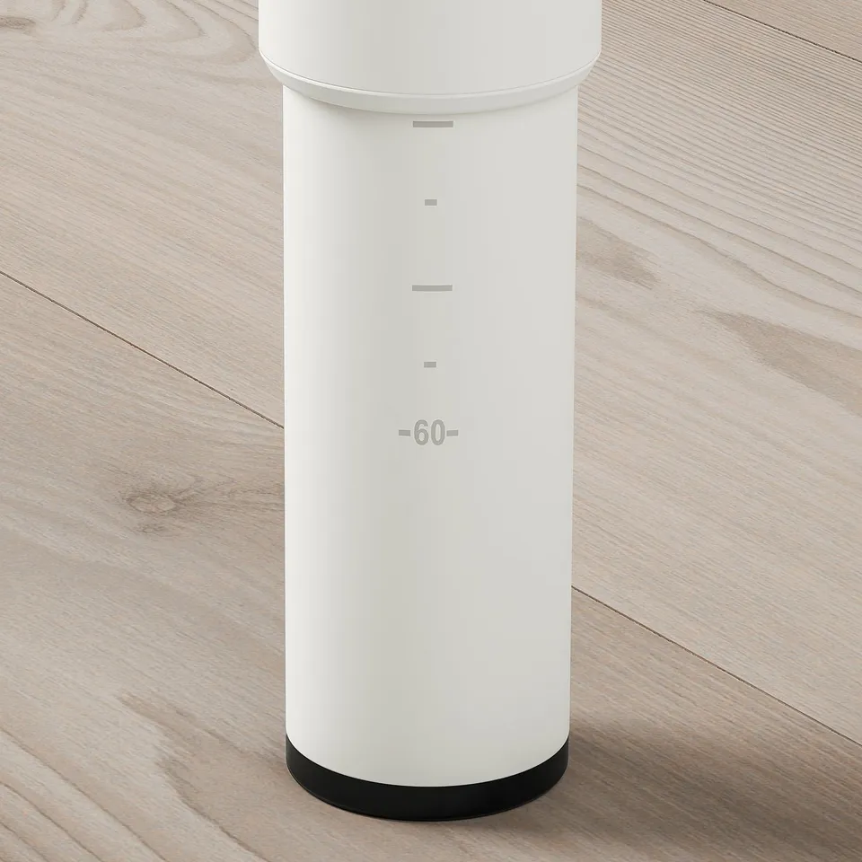 Adjustable legs device on wooden floor with height 60.