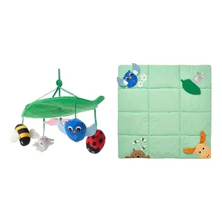 SANDBI set: mobile + play mat, Scandinavian nature/multicolour