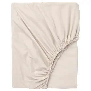 DVALA fitted sheet, beige, 180x200 cm