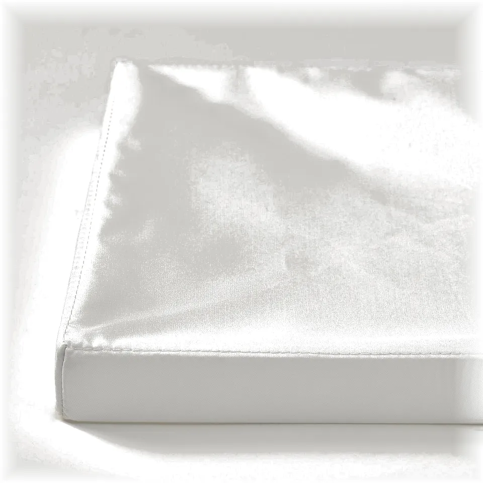 DRÖNA Lid, white textile, 36x26 cm