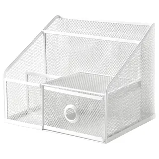 DRÖNJÖNS desk organiser, white, 25x20 cm