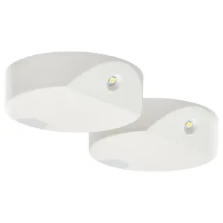 GÖMPYSSLING LED lighting with sensor, white/battery-operated, 7 cm