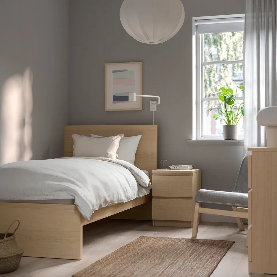 part: MALM bed frame with mattress